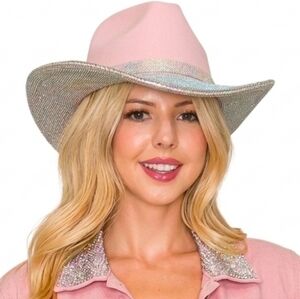 Pink and Silver Gorgeous Women's Cowboy Hat Beloved Millinery NWT